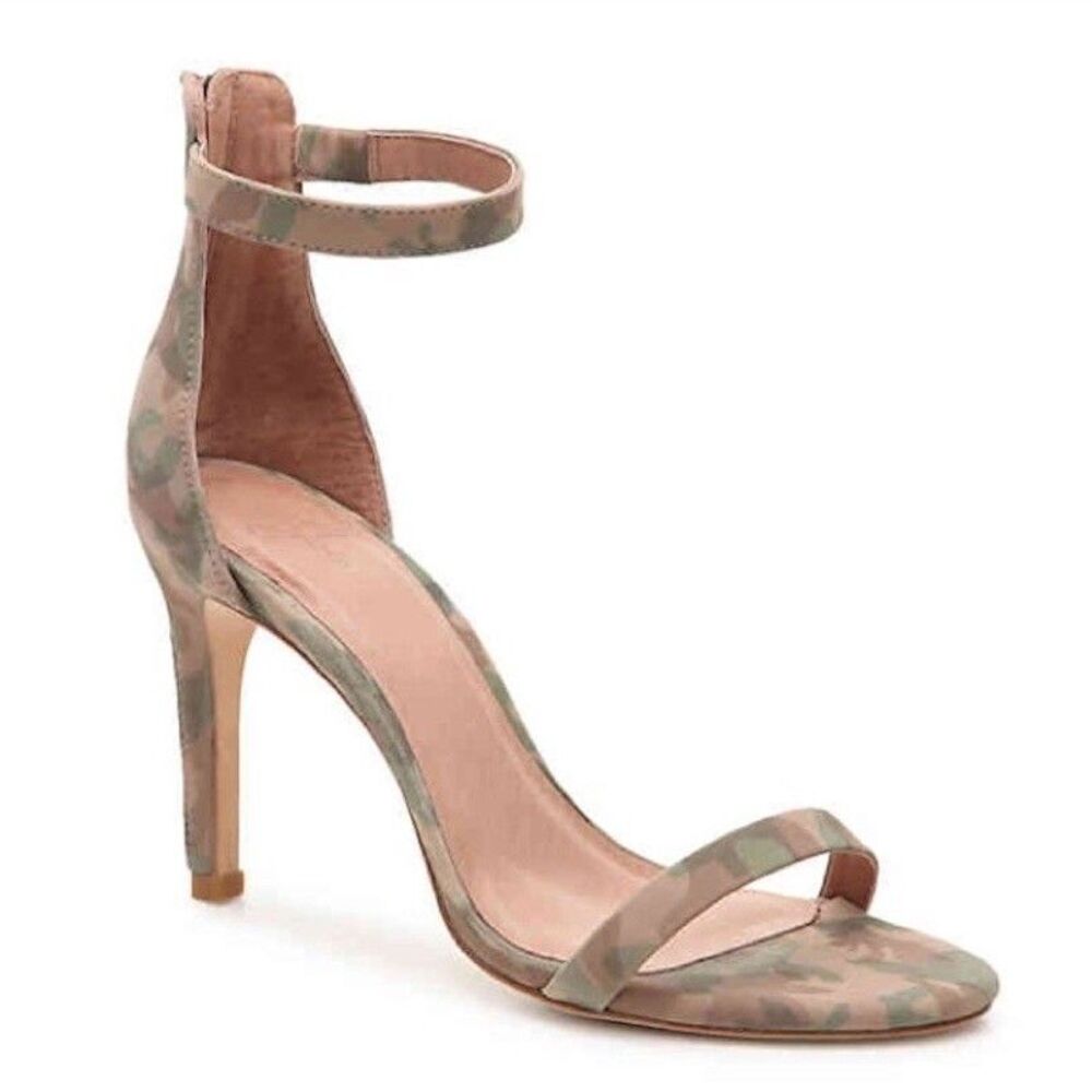 Joie Natural Abbot Camo Print Naked Sandal